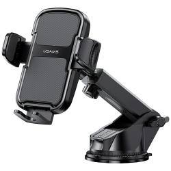 Suport magnetic USAMS ZJ086, Dashboard / Windhield Mount, Rotire 360 grade, Negru