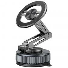 Accesorii auto, Suport magnetic USAMS ZJ087, Dashboard Mount, Compatibil MagSafe, Rotire 360 grade, Negru, lerato.ro