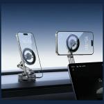 Suport magnetic USAMS ZJ087, Dashboard Mount, Compatibil MagSafe, Rotire 360 grade, Negru 3 - lerato.ro