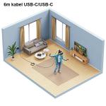 Cablu pentru incarcare si transfer de date USAMS U81, 2x USB-C, 100W, 5A, 5K / 60Hz, 40Gb/s, 6m, Negru 5 - lerato.ro