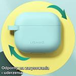 Carcasa din silicon USAMS US-BH741 compatibila cu Apple AirPods 3, Roz 7 - lerato.ro