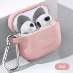 Carcasa din silicon USAMS US-BH741 compatibila cu Apple AirPods 3, Roz 10 - lerato.ro