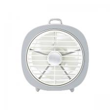 Ventilator pentru birou USAMS ZB065, 4W, 3 trepte viteza, 800mAh, Cablu USB 1.2m integrat, Gri