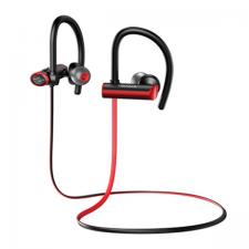 Casti telefoane, Casti wireless sport USAMS S4 US-YD004, Bluetooth 5.0, Autonomie 8h, IPX4, Negru / Rosu, lerato.ro