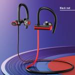 Casti wireless sport USAMS S4 US-YD004, Bluetooth 5.0, Autonomie 8h, IPX4, Negru / Rosu 3 - lerato.ro