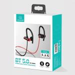 Casti wireless sport USAMS S4 US-YD004, Bluetooth 5.0, Autonomie 8h, IPX4, Negru / Rosu 6 - lerato.ro