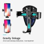 Suport auto universal USAMS US-CD45 Gravity,  Air Vent Mount,Incarcare Wireless 10W, Rotire 360 grade, Negru 5 - lerato.ro
