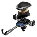 Suport auto universal USAMS US-CD45 Gravity,  Air Vent Mount,Incarcare Wireless 10W, Rotire 360 grade, Negru 6 - lerato.ro
