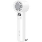Ventilator portabil USAMS ZB361 Ice-Cooling, 7W, 14000 rpm, 2000 mAh, 5 viteze, Afisaj LED, USB-C, Alb 2 - lerato.ro