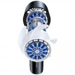 Ventilator portabil USAMS ZB361 Ice-Cooling, 7W, 14000 rpm, 2000 mAh, 5 viteze, Afisaj LED, USB-C, Alb 6 - lerato.ro