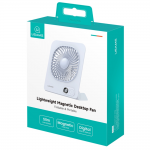 Ventilator pentru birou USAMS ZB363, 3 trepte viteza, Autonomie 6h, 2000mAh, Baza magnetica, Display LED, USB-C, Albastru 8 - lerato.ro