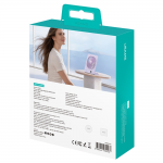 Ventilator pentru birou USAMS ZB363, 3 trepte viteza, Autonomie 6h, 2000mAh, Baza magnetica, Display LED, USB-C, Mov 9 - lerato.ro