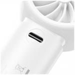 Ventilator portabil USAMS ICE01 BC Series, 500 mAh, 3 viteze, Indicator LED, USB-C, Alb 10 - lerato.ro