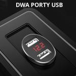Incarcator auto USAMS US-CC045, 2xUSB-A, 2.1A, Indicator LED, Negru 4 - lerato.ro