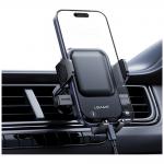 Suport auto universal USAMS One-touch ZJ090,  Air Vent Mount, Rotire 360 grade, Negru 3 - lerato.ro