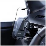 Suport auto universal USAMS One-touch ZJ090,  Air Vent Mount, Rotire 360 grade, Negru 5 - lerato.ro
