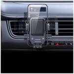 Suport auto universal USAMS One-touch ZJ090,  Air Vent Mount, Rotire 360 grade, Negru 7 - lerato.ro
