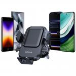Suport auto universal USAMS One-touch ZJ090,  Air Vent Mount, Rotire 360 grade, Negru 8 - lerato.ro