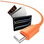 Cablu pentru incarcare si transfer de date USAMS U98, USB-C la USB-C, 60W, 3A, 480 Mbps, 1m, Alb 6 - lerato.ro