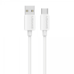Cablu pentru incarcare si transfer de date USAMS U98 , USB-A la USB-C, 3A, 480 Mbps, 1m, Alb 2 - lerato.ro