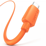 Cablu pentru incarcare si transfer de date USAMS U98 , USB-A la USB-C, 3A, 480 Mbps, 1m, Portocaliu 3 - lerato.ro