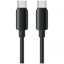 Cablu pentru incarcare si transfer de date USAMS U98, USB-C la USB-C, 60W, 3A, 480 Mbps, 1m, Negru