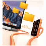 Cablu pentru incarcare si transfer de date USAMS U98, USB-C la USB-C, 60W, 3A, 480 Mbps, 1m, Negru 10 - lerato.ro