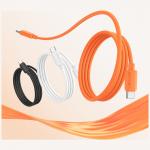 Cablu pentru incarcare si transfer de date USAMS U98, USB-C la USB-C, 60W, 3A, 480 Mbps, 1m, Portocaliu 12 - lerato.ro