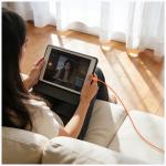 Cablu pentru incarcare si transfer de date USAMS U98, USB-C la USB-C, 60W, 3A, 480 Mbps, 1m, Portocaliu 13 - lerato.ro
