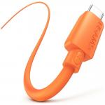 Cablu pentru incarcare si transfer de date USAMS U98, USB-C la USB-C, 60W, 3A, 480 Mbps, 1m, Portocaliu 9 - lerato.ro