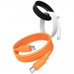 Cablu pentru incarcare si transfer de date USAMS U98, USB-C la USB-C, 60W, 3A, 480 Mbps, 1m, Portocaliu 11 - lerato.ro