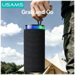 Boxa portabila wireless USAMS YX018, 10W, Bluetooth 5.4, 1500 mAh, Autonomie 4h, Iluminare RGB, USB-C, Negru 6 - lerato.ro