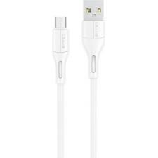 Cabluri de date si incarcare, Cablu pentru incarcare si transfer de date USAMS U68, USB la Micro-USB, 2A, 1m, Alb, lerato.ro