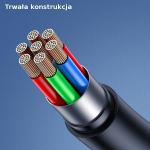 Cablu pentru incarcare si transfer de date USAMS U68, USB la Micro-USB, 2A, 1m, Alb 4 - lerato.ro