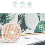 Ventilator pentru birou USAMS US-ZB065, 3 viteze, Lumina de veghe, Lungime cablu 1.2m, Roz 4 - lerato.ro