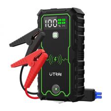 Redresor auto UTRAI JS1 Pro cu clesti pentru pornire motor diesel / benzina, 1600A, Afisaj LCD, Functie de powerbank / lanterna, 2x USB-A / 1x USB-C, Negru