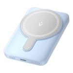 Baterie externa portabila Vention FHSL0, 5000 mAh, 20W, Wireless 15W, USB-C, Albastru 2 - lerato.ro