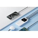 Baterie externa portabila Vention FHKW0, 10000 mAh, 22.5W, Display, Micro USB, USB-C, 2x USB, Cablu USB-C 20 cm inclus, Alb 3 - lerato.ro