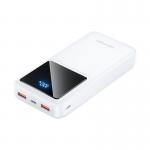 Baterie externa portabila Vention FHLW0, 20000 mAh, 22.5W, Display, Micro USB, USB-C, 2x USB, Cablu USB-C 20 cm inclus, Alb 2 - lerato.ro