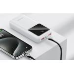 Baterie externa portabila Vention FHLW0, 20000 mAh, 22.5W, Display, Micro USB, USB-C, 2x USB, Cablu USB-C 20 cm inclus, Alb 4 - lerato.ro