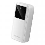 Baterie externa portabila Vention FHMW0, 30000 mAh, 22.5W, USB/USB-C, Afisaj LED, Cablu USB-C 30 cm inclus, Alb 2 - lerato.ro