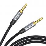 Cablu audio Vention BAQHF TRRS AUX, 2x Jack 3.5mm, 1m, Gri 3 - lerato.ro