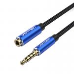 Cablu audio TRRS Vention BHCLI, tata mini jack 3.5 mm la mama mini jack 3.5 mm, 3m, Albastru 5 - lerato.ro