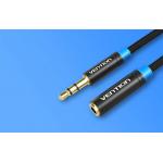 Cablu audio prelungitor Vention VAB-B06-B200-M, Jack 3.5 tata la Jack 3.5 mama, 2m, Negru 3 - lerato.ro
