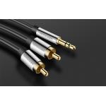 Cablu audio Vention BCFBG, 1x jack 3.5 mm tata la 2x RCA tata, 1.5m, Negru 4 - lerato.ro