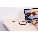 Cablu extender pentru incarcare si transfer de date Vention TABHF, USB-C tata la USB-C mama, 4K, 60Hz, 60W, 1m, Negru 5 - lerato.ro