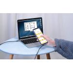 Cablu pentru incarcare si transfer de date Vention TAKHF, 2x USB-C, PD 100W, 5A, 1m, Negru 3 - lerato.ro