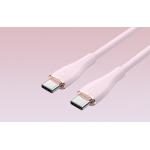 Cablu pentru incarcare si transfer de date Vention TAWPF, 2x USB-C, PD 100W, 5A, 1m, Roz 3 - lerato.ro