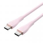 Cablu pentru incarcare si transfer de date Vention TAWPG, 2x USB-C, PD 100W, 5A, 1.5m, Roz 5 - lerato.ro