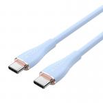 Cablu pentru incarcare si transfer de date Vention TAWSG, 2x USB-C, PD 100W, 5A, 1.5m, Albastru 4 - lerato.ro